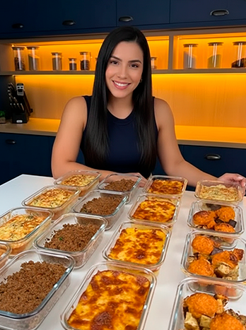 Comidas listas en la mesa