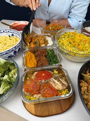 Preparando comidas saludables